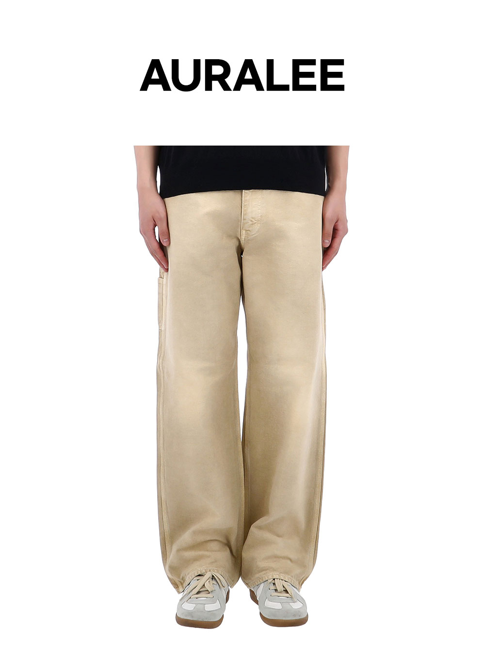 Auralee Organic Cotton Duck Pants LIGHT BEIGE 139180245 | eBay