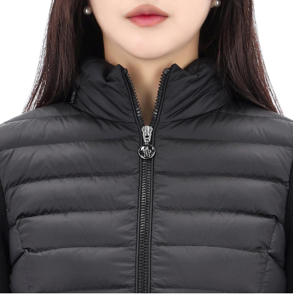 MONCLER｜JACKETS (9B00006 M1122 20F) Moncler Logo Patch Padded Wool Cardigan Jacket 9B00006 M1122